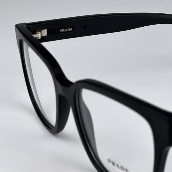 NEW Prada PRA09V 12P1O1 Matte Black Square Unisex Eyeglasses VPR A09 - Picture 7 of 10